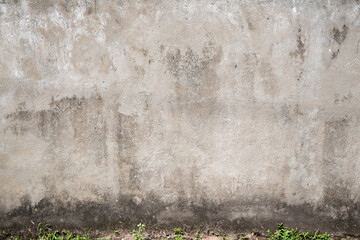 Old weathered empty concrete wall, front view - obrazy, fototapety, plakaty