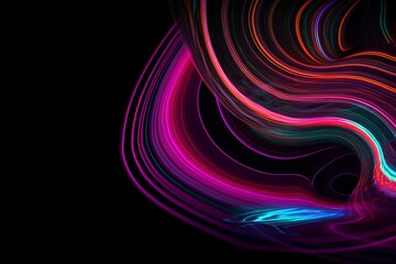Obraz premium abstract glowing lines made by midjeorney