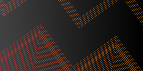 Vector thin tech abstract black background. modern diagonal futuristic gradient line element minimal creative design. black background and red line backdrop diagonal line texture.