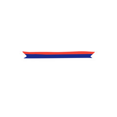 Naklejka premium serbian flag ribbon