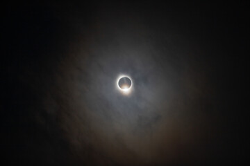 Naklejka na ściany i meble April8, 2024 solar eclipse as seen in Texas