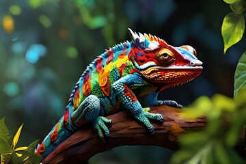 Fototapeta premium chameleon 