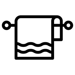 towel icon, simple vector design