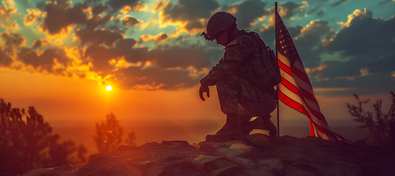 Honoring courageous USA heroes on Memorial Day with gratitude and patriotism.