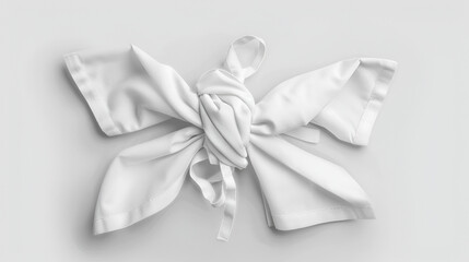 white piece of cloth , generative ai
