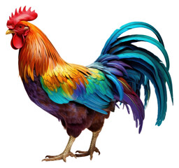 PNG Rooster chicken poultry animal - obrazy, fototapety, plakaty