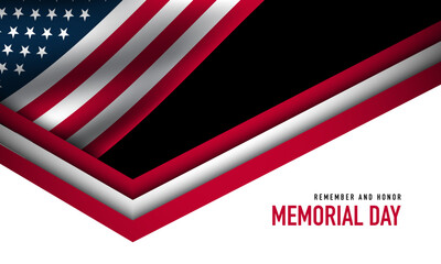 Memorial Day Background Design.