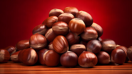Obraz premium Chestnut close-up