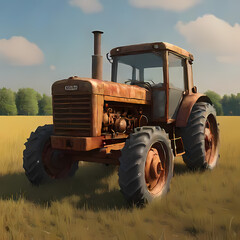 Fototapeta premium Tractor