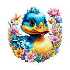 duckling Stickers - Generative AI