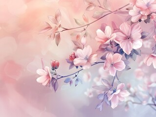 Pastel Flower Blooms Convey Warmth and Sincerity in Heartfelt Greeting Cards