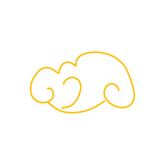chinese cloud thin line icon