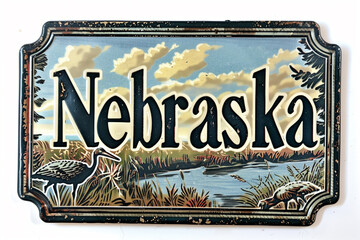 Nebraska Sign on Display
