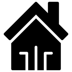 Fototapeta na wymiar house icon, simple vector design