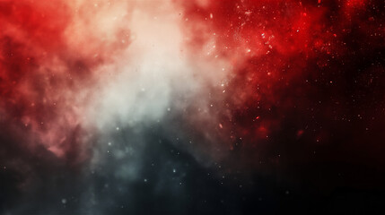 Red, black and white clouds abstract grunge background banner