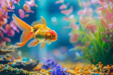 Obraz premium Goldfish in Aquarium