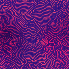 a purple and pink background with wavy lines
