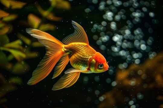 Goldfish in Aquarium