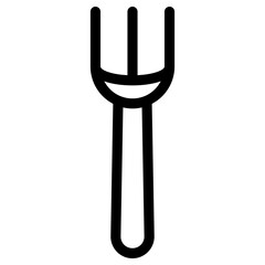 fork icon, simple vector design