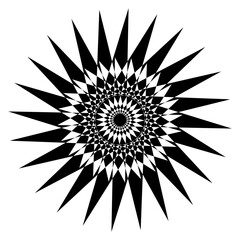 black and white spiritual symbol
