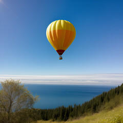 Obraz premium hot air balloon in flight