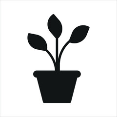 plant icon simple design art eps 10