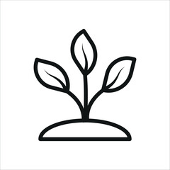 plant icon simple design art eps 10