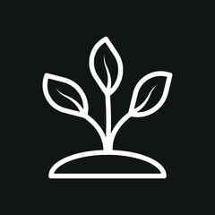 plant icon simple design art eps 10