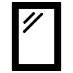 mirror icon, simple vector design