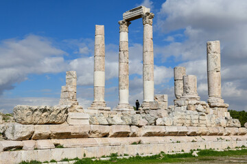 View at the roman citadel at Amman in Jordan - 786358851
