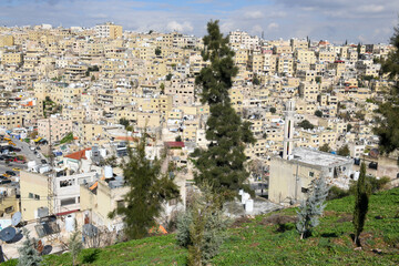 View at the roman citadel at Amman in Jordan - 786358858