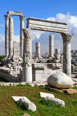 View at the roman citadel at Amman in Jordan - 786358875