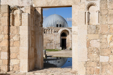View at the roman citadel at Amman in Jordan - 786359011