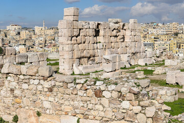 View at the roman citadel at Amman in Jordan - 786359052