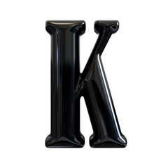 K letter black
