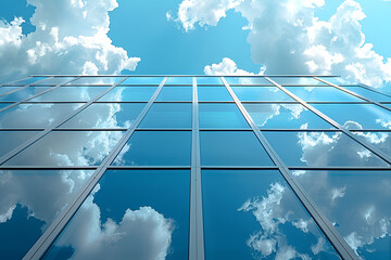 Urban Skyscraper: Modern Architecture in Downtown District
