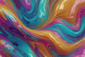 acrylic paint swirls merge in a vibrant spectrum, crafting a textured background bursting with energy and creativity - obrazy, fototapety, plakaty