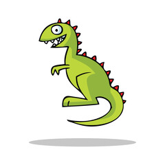 Dinosaurs coloring Vector Pro Vector