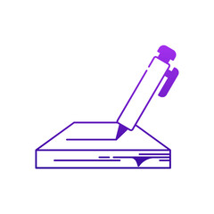 notebook pen icon