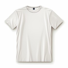 White t-shirt isolated on a white background