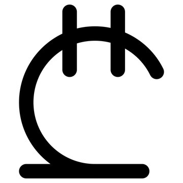 lari icon, simple vector design