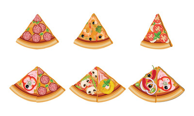 pizza slice vector art illustration