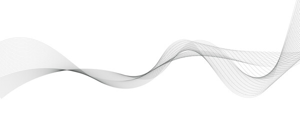 Abstract wave element for design. Digital frequency track equalizer. Stylized line art background. Vector illustration.	