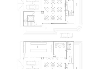 Floor plan designed building on the drawing.