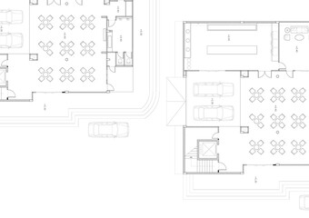 Floor plan designed building on the drawing.