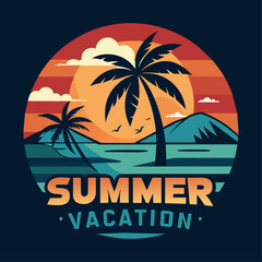 Obraz premium Summer t shirt design.