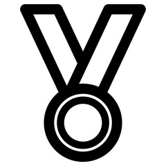 medal icon, simple vector design - obrazy, fototapety, plakaty