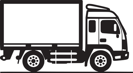 shipping delivery truck flat vector 
