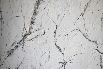 Beautiful light  background texture with black and grey lines. Abstract background from plaster on wall