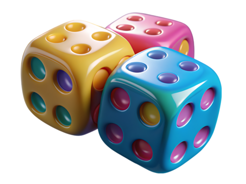 A stack of dice